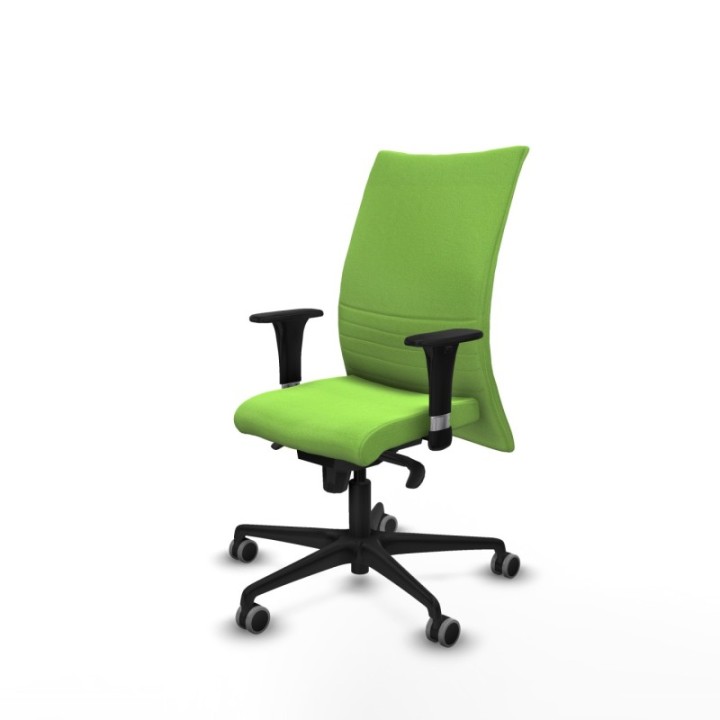 Albacete confidente XL sincro bali pistacho brazos 1D cromados base nailon ruedas 65mm engomadas