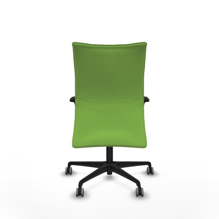 Albacete confidente XL sincro bali pistacho brazos 1D cromados base nailon ruedas 65mm engomadas