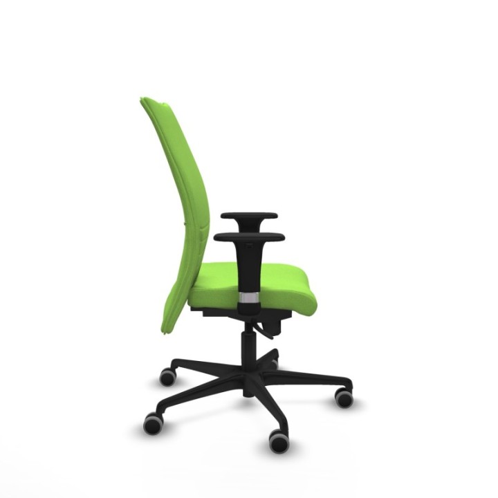 Albacete confidente XL sincro bali pistacho brazos 1D cromados base nailon ruedas 65mm engomadas