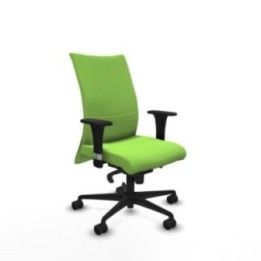 Albacete confidente XL sincro bali pistacho brazos 1D cromados base nailon ruedas 65 mm nailon