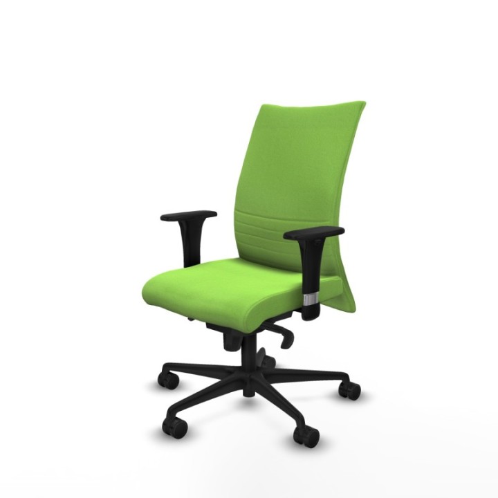 Albacete confidente XL sincro bali pistacho brazos 1D cromados base nailon ruedas 65 mm nailon