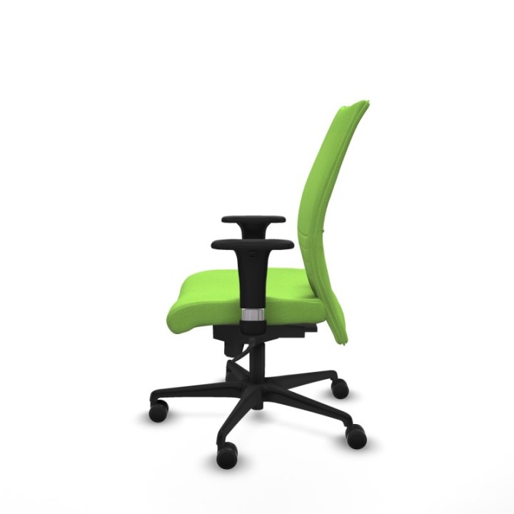 Albacete confidente XL sincro bali pistacho brazos 1D cromados base nailon ruedas 65 mm nailon