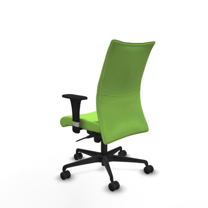 Albacete confidente XL sincro bali pistacho brazos 1D cromados base nailon ruedas 65 mm nailon