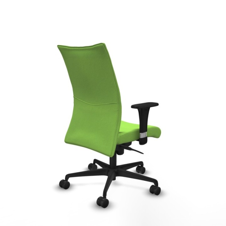 Albacete confidente XL sincro bali pistacho brazos 1D cromados base nailon ruedas 65 mm nailon