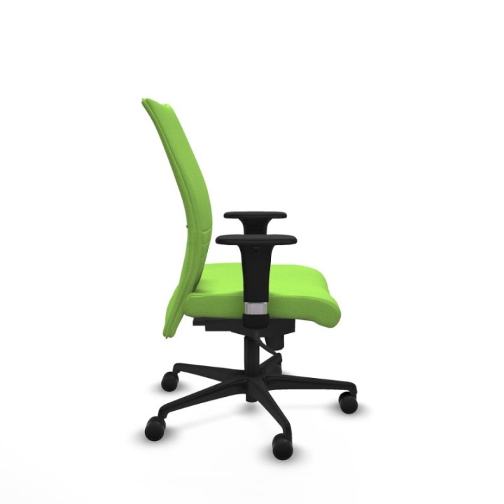 Albacete confidente XL sincro bali pistacho brazos 1D cromados base nailon ruedas 65 mm nailon