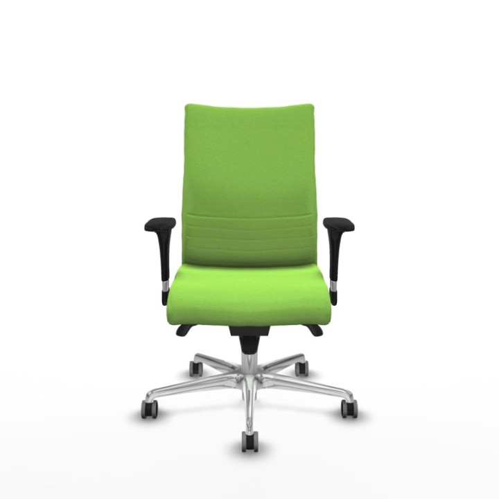 Albacete confidente XL sincro bali pistacho brazos 1D cromados base aluminio ruedas 65mm engomadas