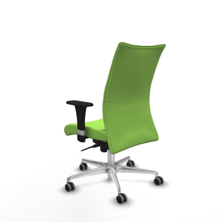 Albacete confidente XL sincro bali pistacho brazos 1D cromados base aluminio ruedas 65mm engomadas