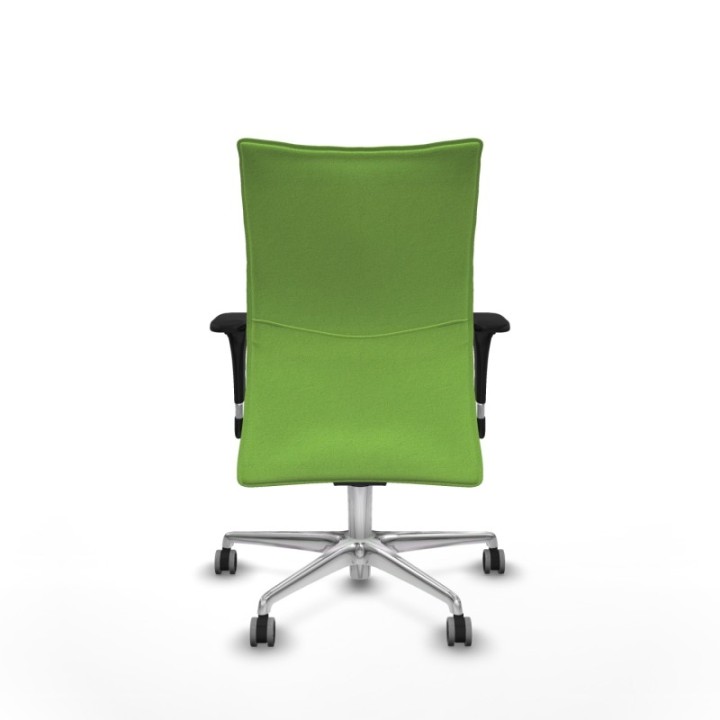 Albacete confidente XL sincro bali pistacho brazos 1D cromados base aluminio ruedas 65mm engomadas