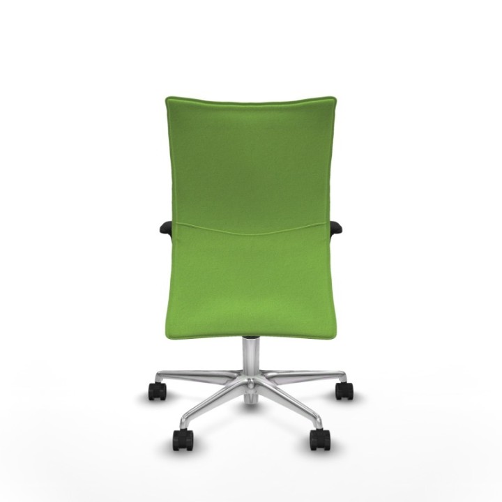 Albacete confidente XL sincro bali pistacho brazos 1D cromados base aluminio ruedas 65 mm nailon