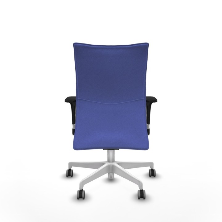 Albacete confidente XL sincro bali azul claro brazos 1D cromados base blanca ruedas 65mm engomadas