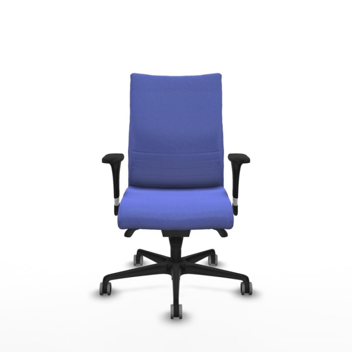 Albacete confidente XL sincro bali azul claro brazos 1D cromados base nailon ruedas 65mm engomadas