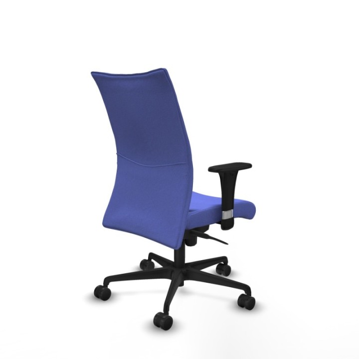 Albacete confidente XL sincro bali azul claro brazos 1D cromados base nailon ruedas 65 mm nailon