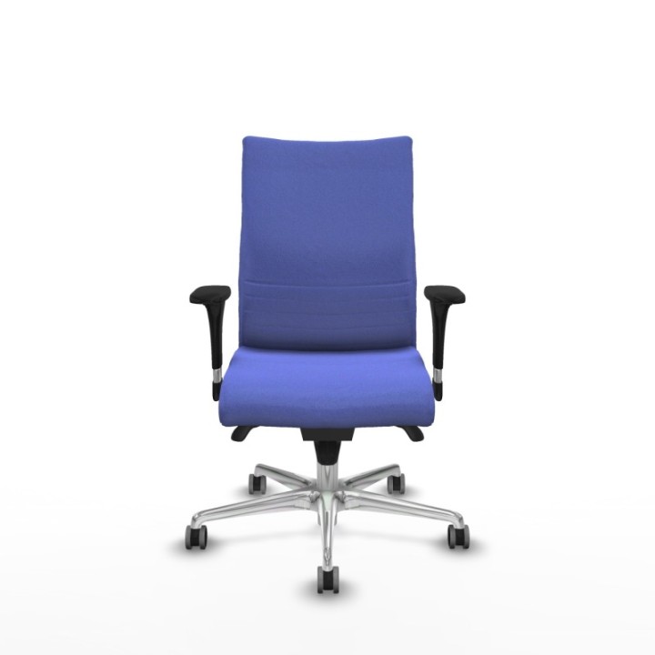 Albacete confidente XL sincro bali azul claro brazos 1D cromados base aluminio ruedas 65mm engomadas