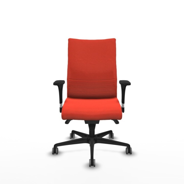 Albacete confidente XL sincro bali naranja oscuro brazos 1D cromados base nailon ruedas 65mm engomadas