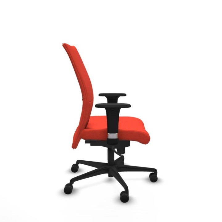 Albacete confidente XL sincro bali naranja oscuro brazos 1D cromados base nailon ruedas 65 mm nailon