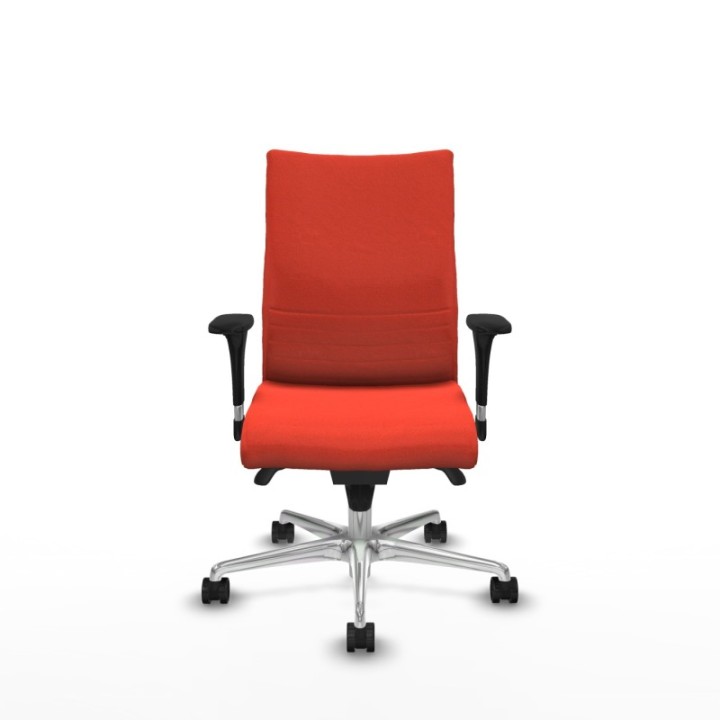 Albacete confidente XL sincro bali naranja oscuro brazos 1D cromados base aluminio ruedas 65 mm nailon