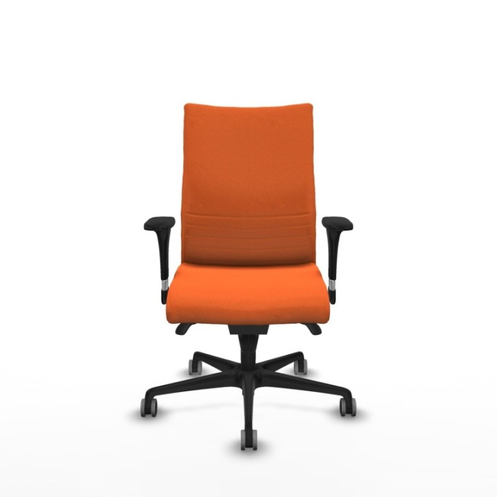 Albacete confidente XL sincro bali naranja brazos 1D cromados base nailon ruedas 65mm engomadas