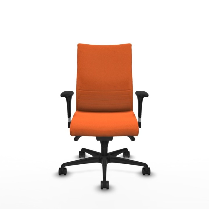 Albacete confidente XL sincro bali naranja brazos 1D cromados base nailon ruedas 65 mm nailon