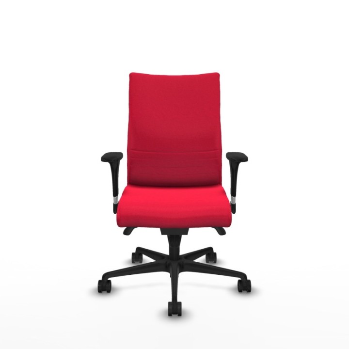 Albacete confidente XL sincro bali rojo brazos 1D cromados base nailon ruedas 65 mm nailon