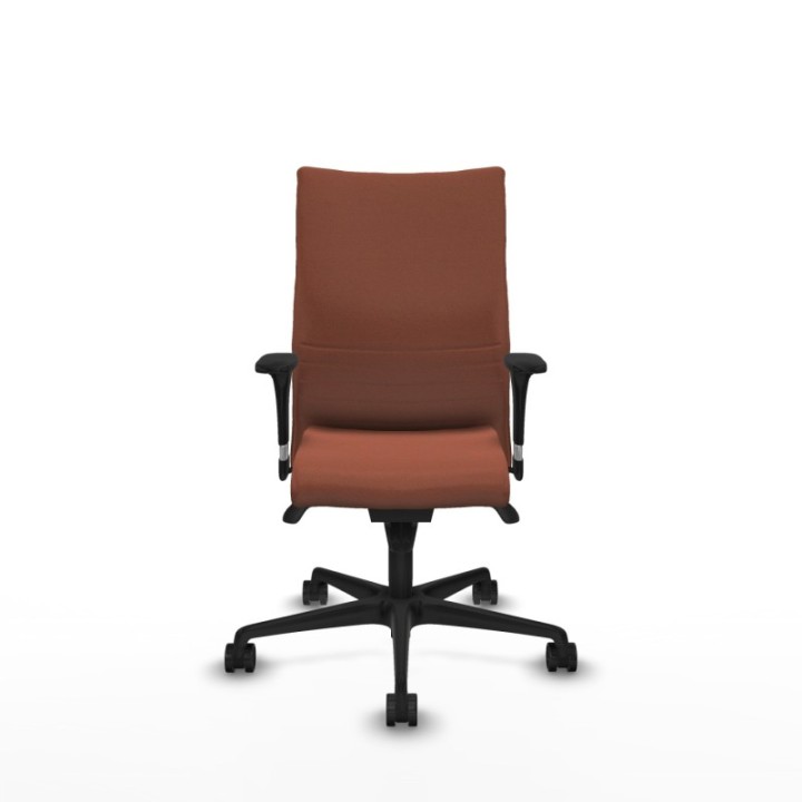 Albacete confidente XL sincro bali marrón brazos 1D cromados base nailon ruedas 65 mm nailon