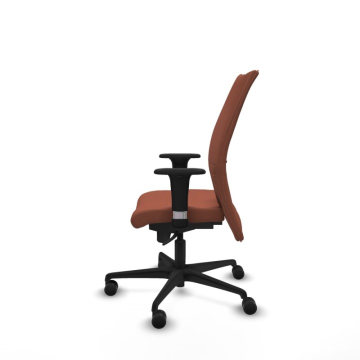 Albacete confidente XL sincro bali marrón brazos 1D cromados base nailon ruedas 65 mm nailon