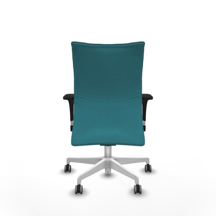 Albacete confidente XL sincro bali turquesa brazos 1D cromados base blanca ruedas 65mm engomadas