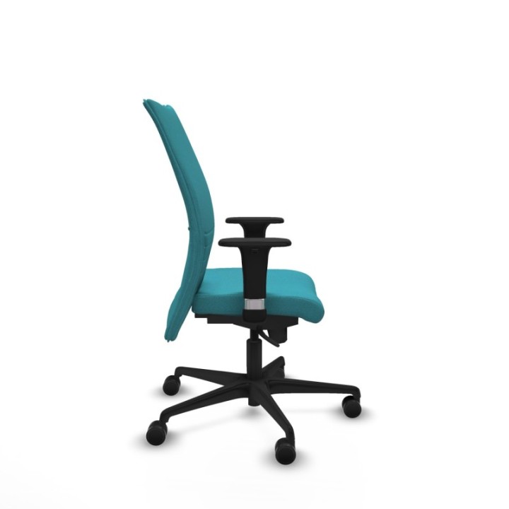 Albacete confidente XL sincro bali turquesa brazos 1D cromados base nailon ruedas 65 mm nailon