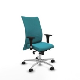 Albacete confidente XL sincro bali turquesa brazos 1D cromados base aluminio ruedas 65 mm nailon