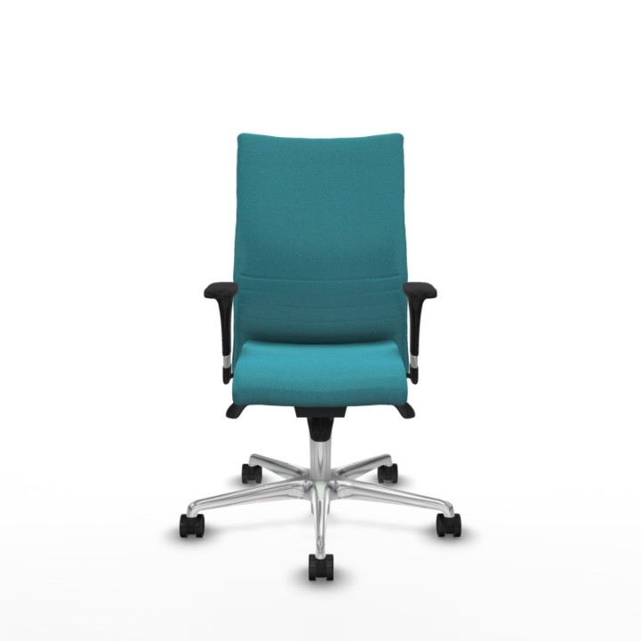 Albacete confidente XL sincro bali turquesa brazos 1D cromados base aluminio ruedas 65 mm nailon