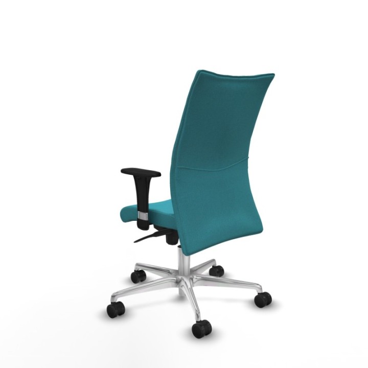 Albacete confidente XL sincro bali turquesa brazos 1D cromados base aluminio ruedas 65 mm nailon