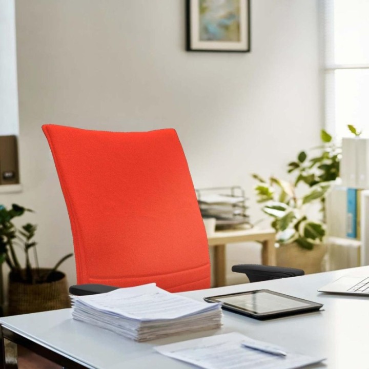 Albacete confidente XL sincro bali gris claro brazos 1D cromados base blanca ruedas 65 mm nailon