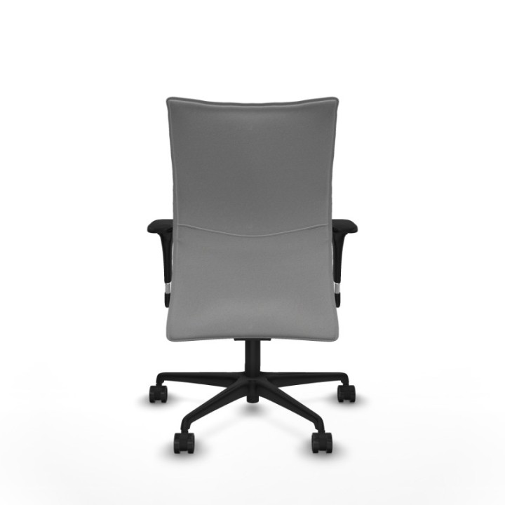 Albacete confidente XL sincro bali gris claro brazos 1D cromados base nailon ruedas 65 mm nailon