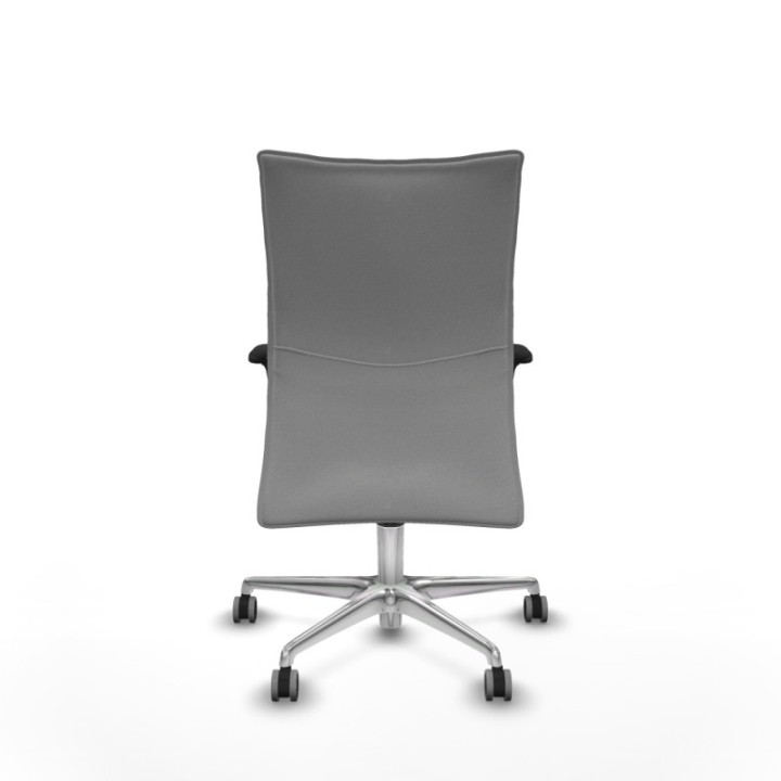 Albacete confidente XL sincro bali gris claro brazos 1D cromados base aluminio ruedas 65mm engomadas