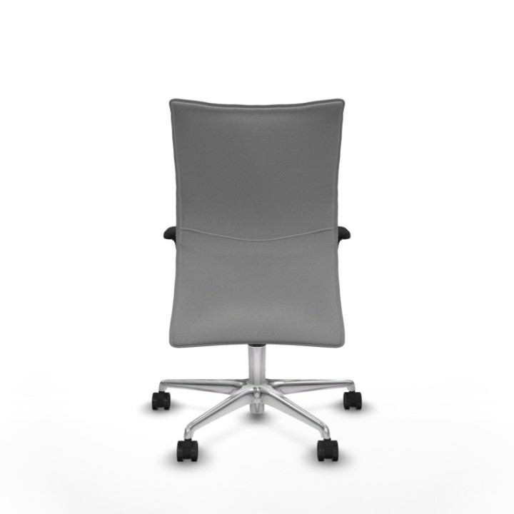 Albacete confidente XL sincro bali gris claro brazos 1D cromados base aluminio ruedas 65 mm nailon