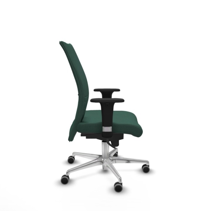 Albacete confidente XL sincro bali verde botella brazos 1D cromados base aluminio ruedas 65mm engomadas