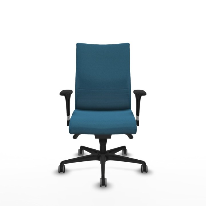 Albacete confidente XL sincro bali verde petroleo brazos 1D cromados base nailon ruedas 65mm engomadas