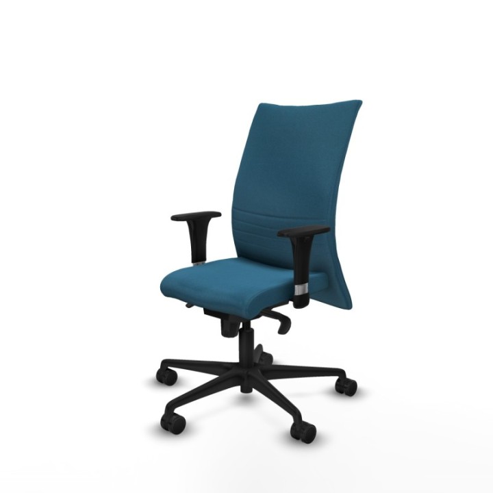 Albacete confidente XL sincro bali verde petroleo brazos 1D cromados base nailon ruedas 65 mm nailon