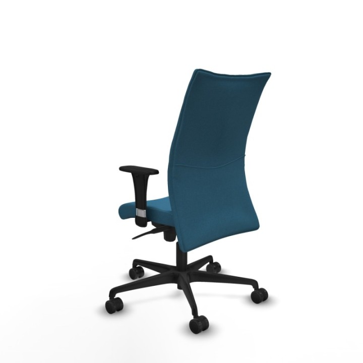 Albacete confidente XL sincro bali verde petroleo brazos 1D cromados base nailon ruedas 65 mm nailon