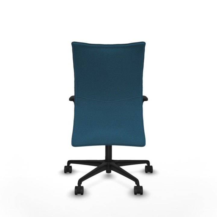 Albacete confidente XL sincro bali verde petroleo brazos 1D cromados base nailon ruedas 65 mm nailon