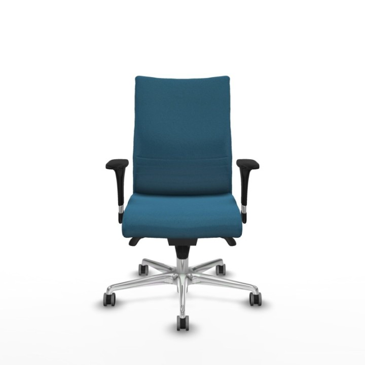 Albacete confidente XL sincro bali verde petroleo brazos 1D cromados base aluminio ruedas 65mm engomadas