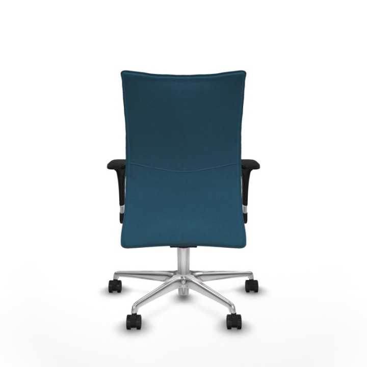 Albacete confidente XL sincro bali verde petroleo brazos 1D cromados base aluminio ruedas 65 mm nailon