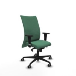 Albacete confidente XL sincro bali verde esmeralda brazos 1D cromados base nailon ruedas 65mm engomadas