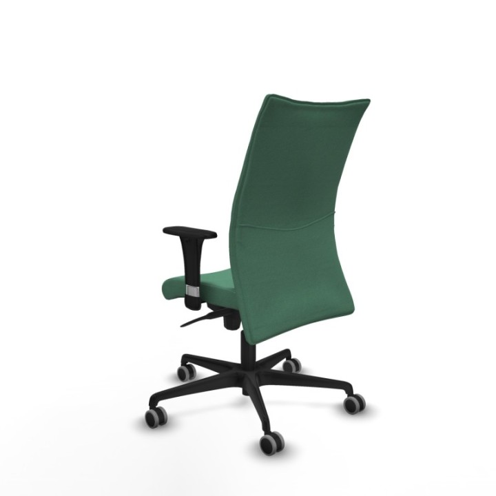 Albacete confidente XL sincro bali verde esmeralda brazos 1D cromados base nailon ruedas 65mm engomadas