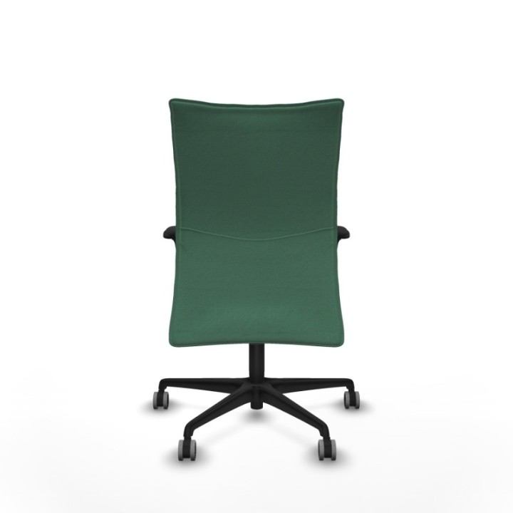 Albacete confidente XL sincro bali verde esmeralda brazos 1D cromados base nailon ruedas 65mm engomadas