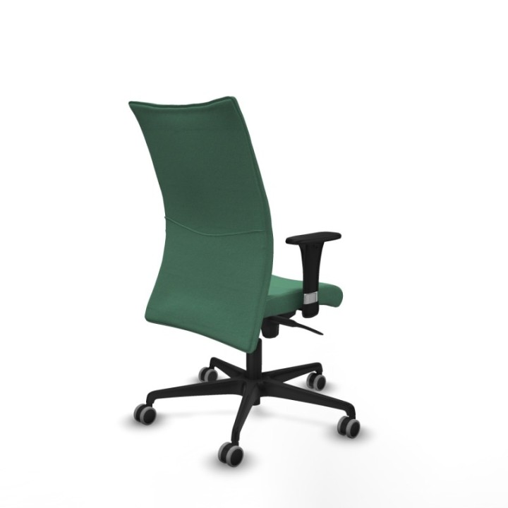 Albacete confidente XL sincro bali verde esmeralda brazos 1D cromados base nailon ruedas 65mm engomadas