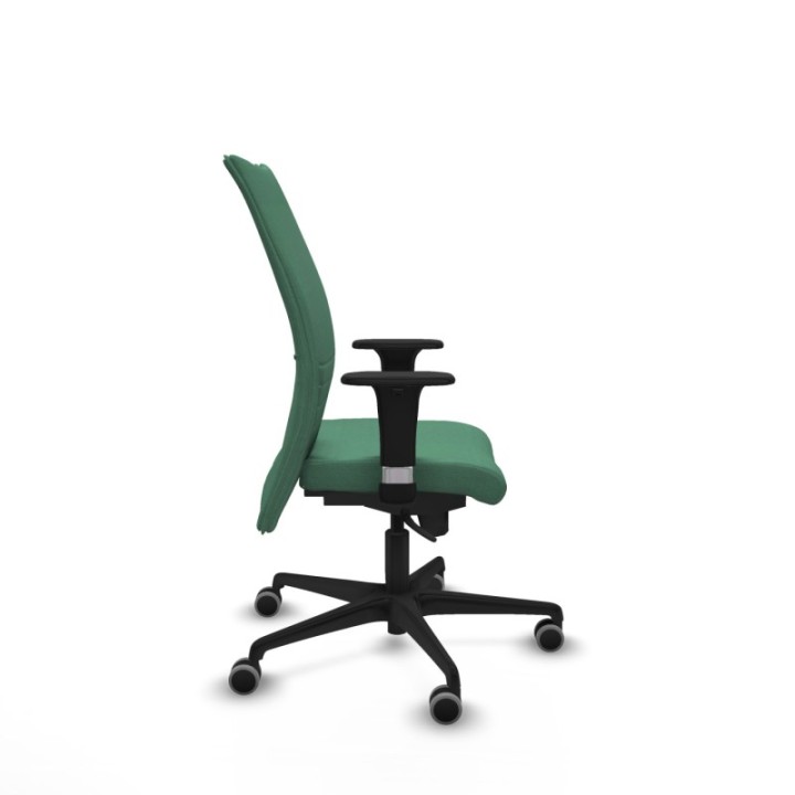 Albacete confidente XL sincro bali verde esmeralda brazos 1D cromados base nailon ruedas 65mm engomadas