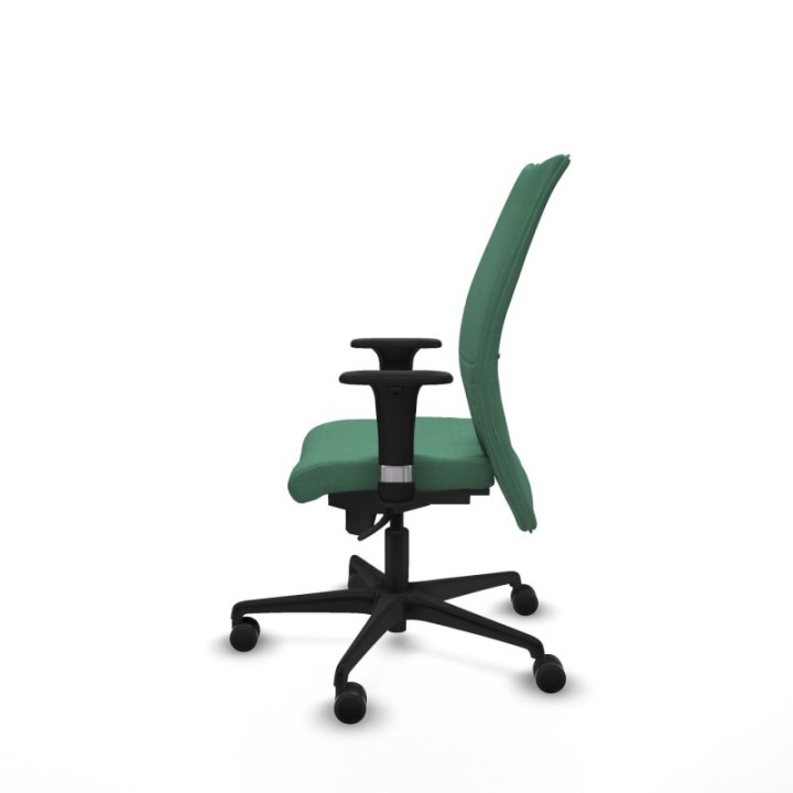 Albacete confidente XL sincro bali verde esmeralda brazos 1D cromados base nailon ruedas 65 mm nailon