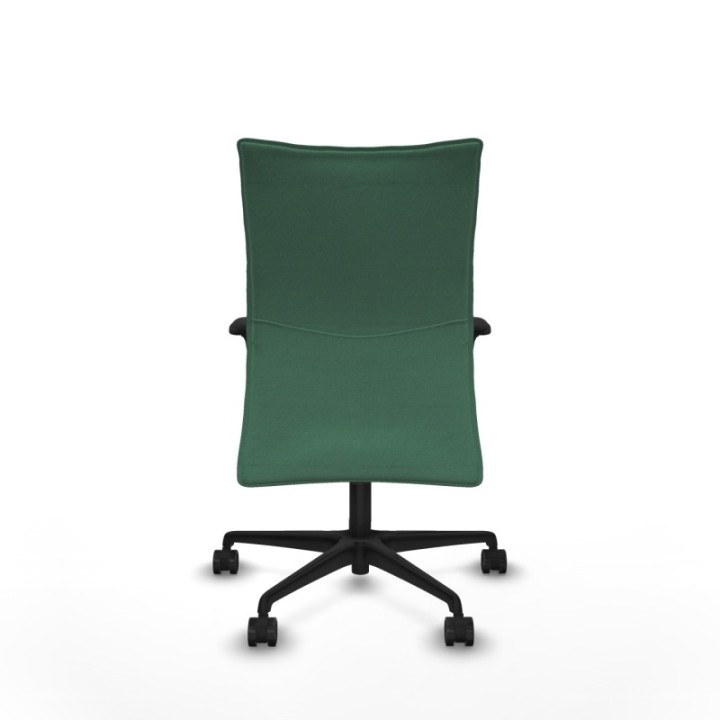 Albacete confidente XL sincro bali verde esmeralda brazos 1D cromados base nailon ruedas 65 mm nailon