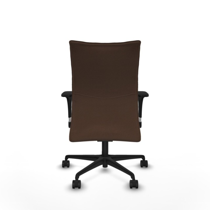 Albacete confidente XL sincro bali marrón oscuro brazos 1D cromados base nailon ruedas 65 mm nailon