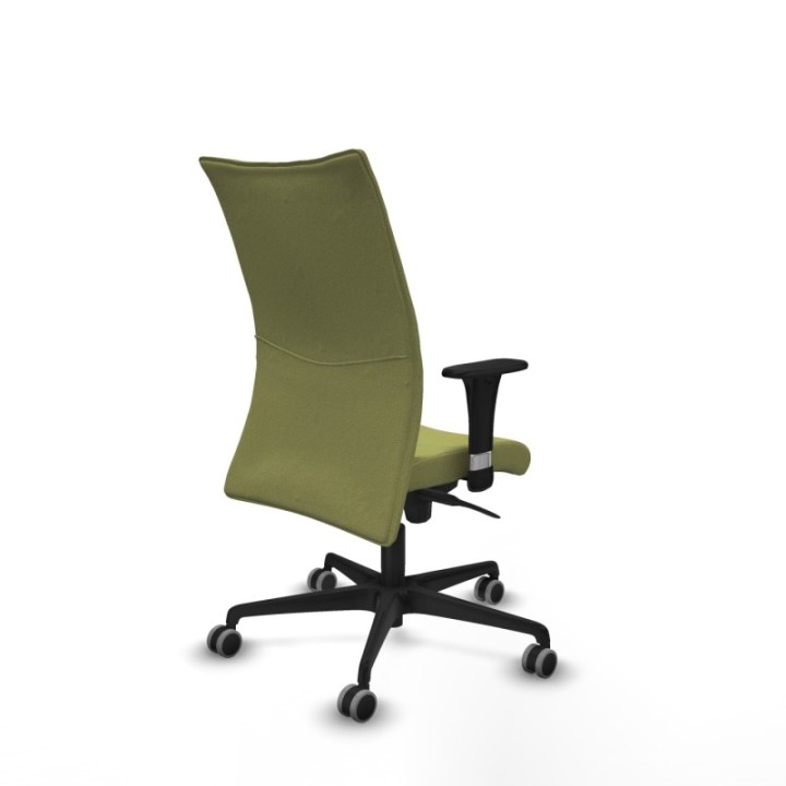 Albacete confidente XL sincro bali verde oliva brazos 1D cromados base nailon ruedas 65mm engomadas